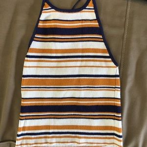 Super cute striped halter top